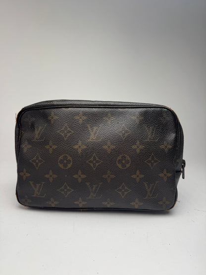 Pochette vintage Louis Vuitton en cuir Monogram marron