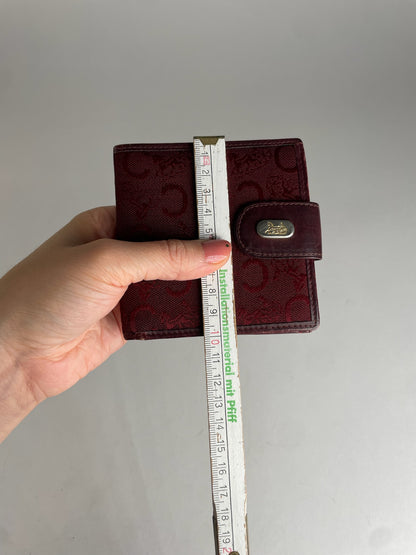 Vintage Celine Paris C Monogram Burgundy