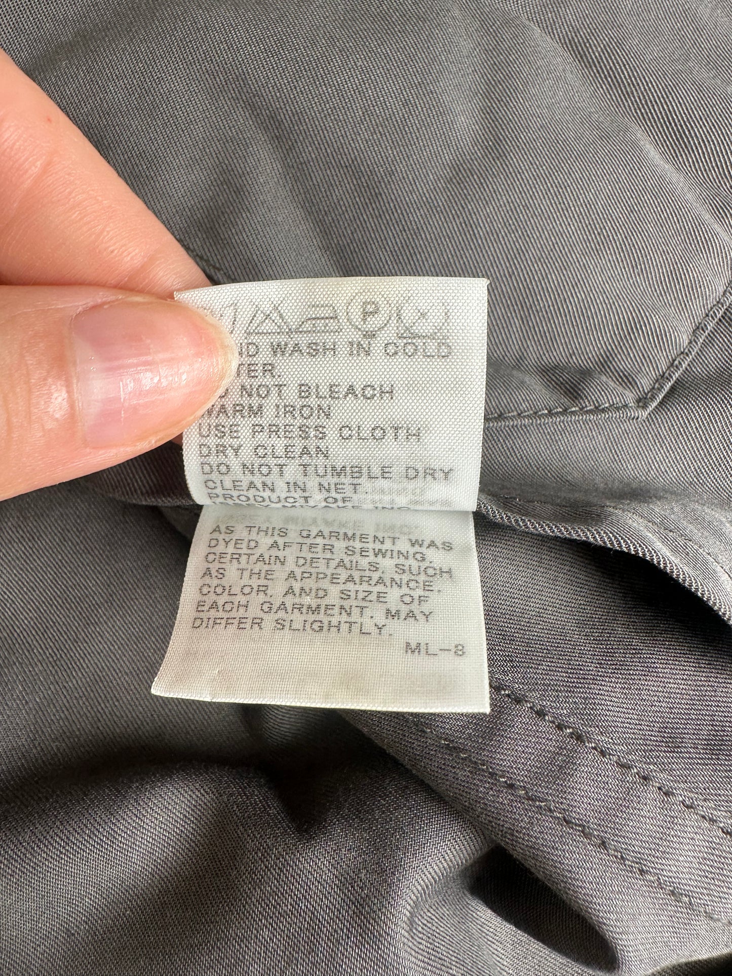 Vintage Issey Miyake Men's Cotton Blend Jacket Grey M