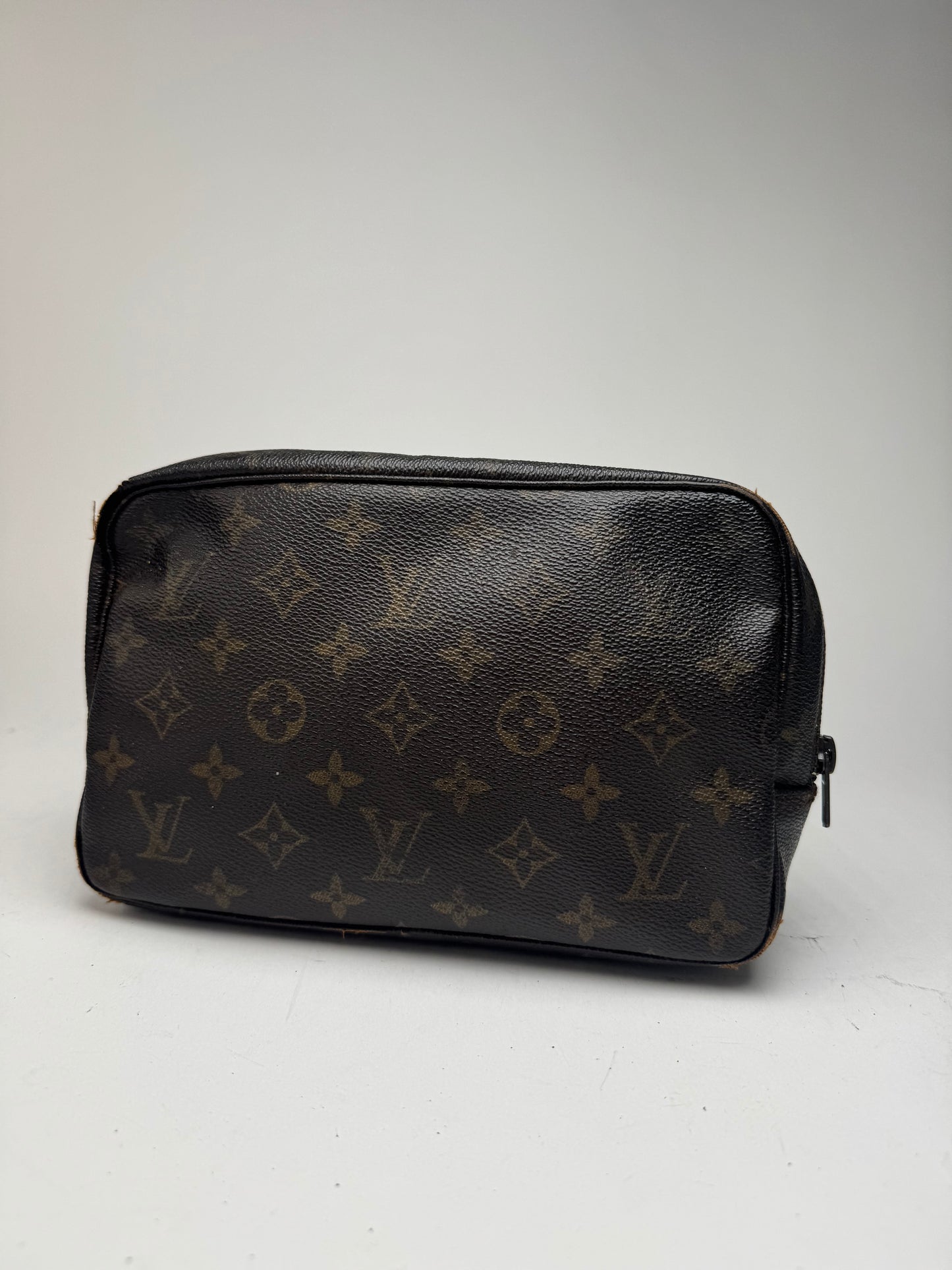 Pochette vintage Louis Vuitton en cuir Monogram marron