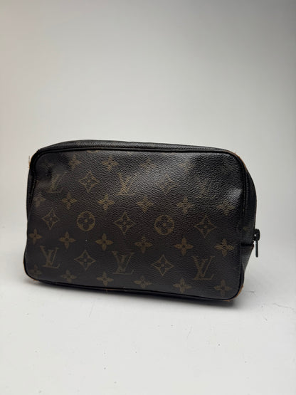Pochette vintage Louis Vuitton en cuir Monogram marron