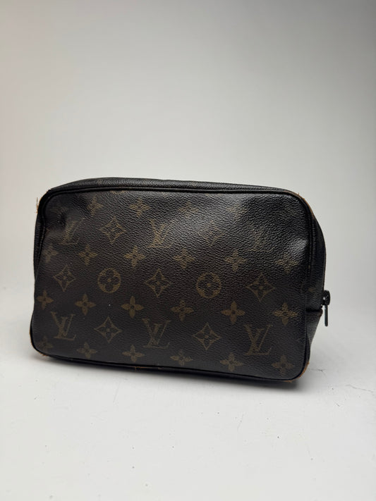 Pochette vintage Louis Vuitton en cuir Monogram marron
