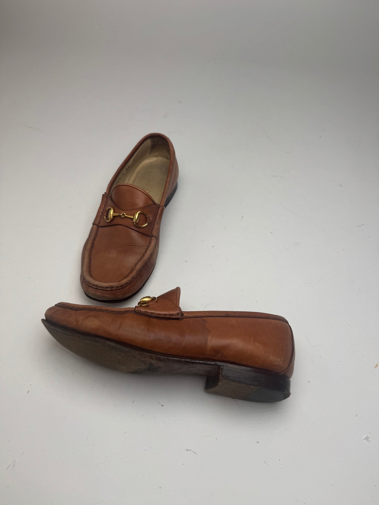 Vintage Gucci Horsebit leather Loafer brown