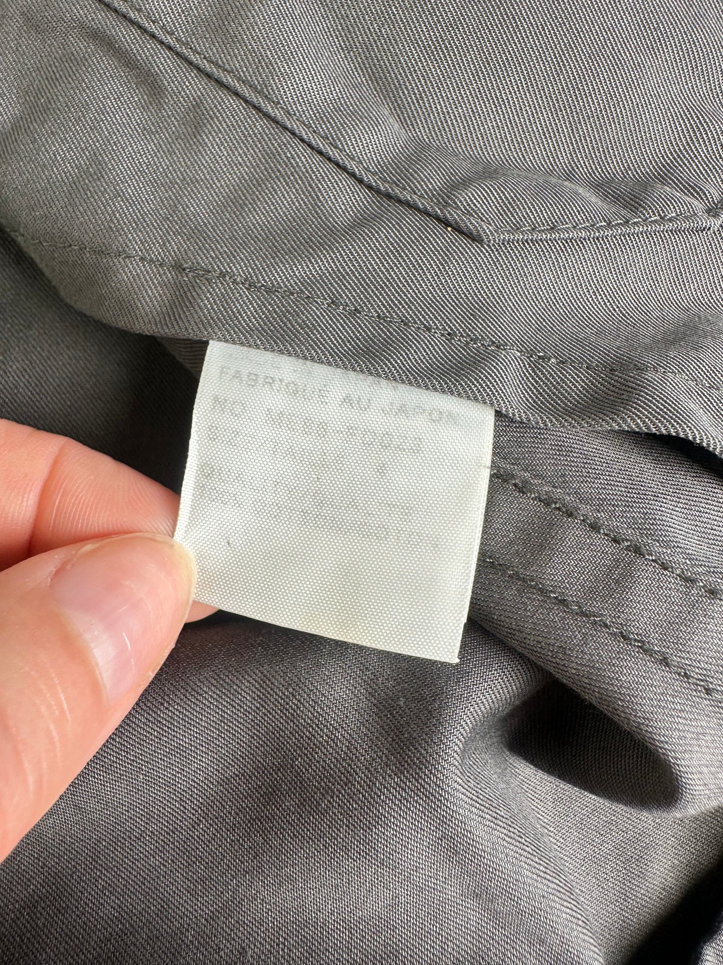 Vintage Issey Miyake Men's Cotton Blend Jacket Grey M