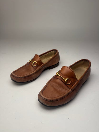 Vintage Gucci Horsebit leather Loafer brown