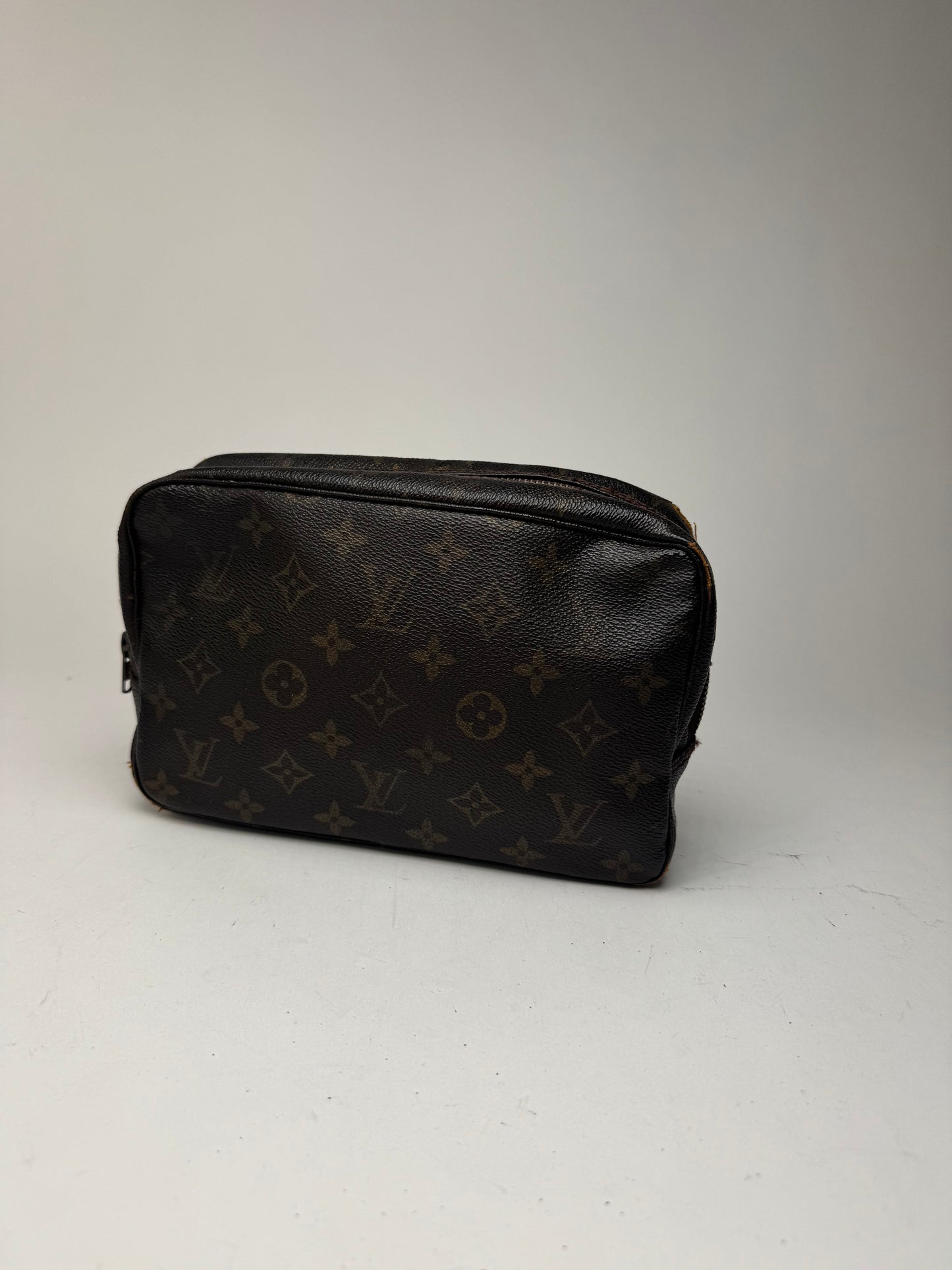 Pochette vintage Louis Vuitton en cuir Monogram marron