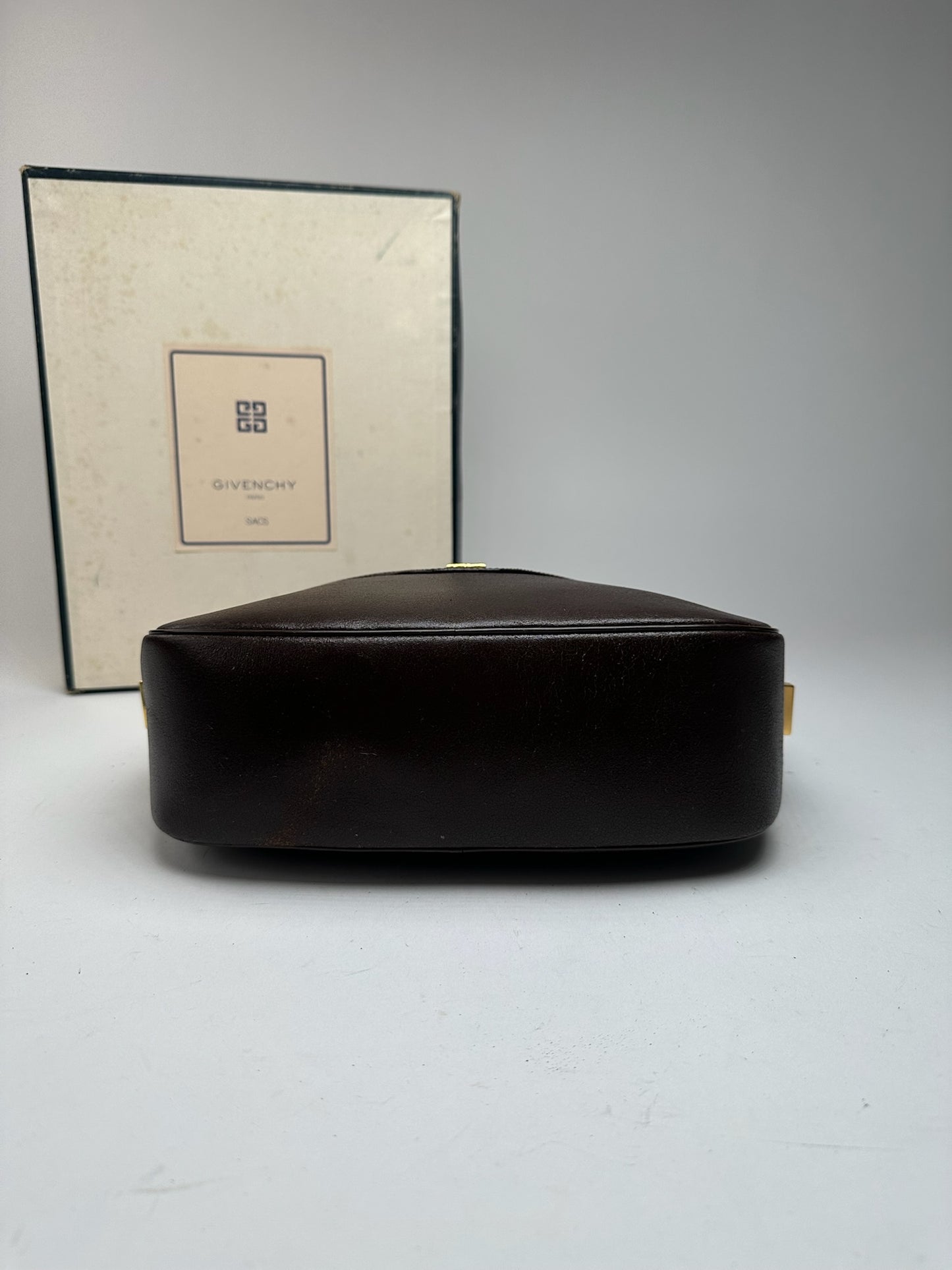 Sac vintage Givenchy 4G en cuir marron