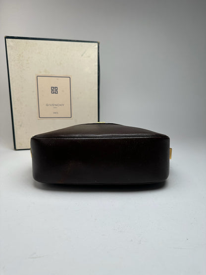 Sac vintage Givenchy 4G en cuir marron