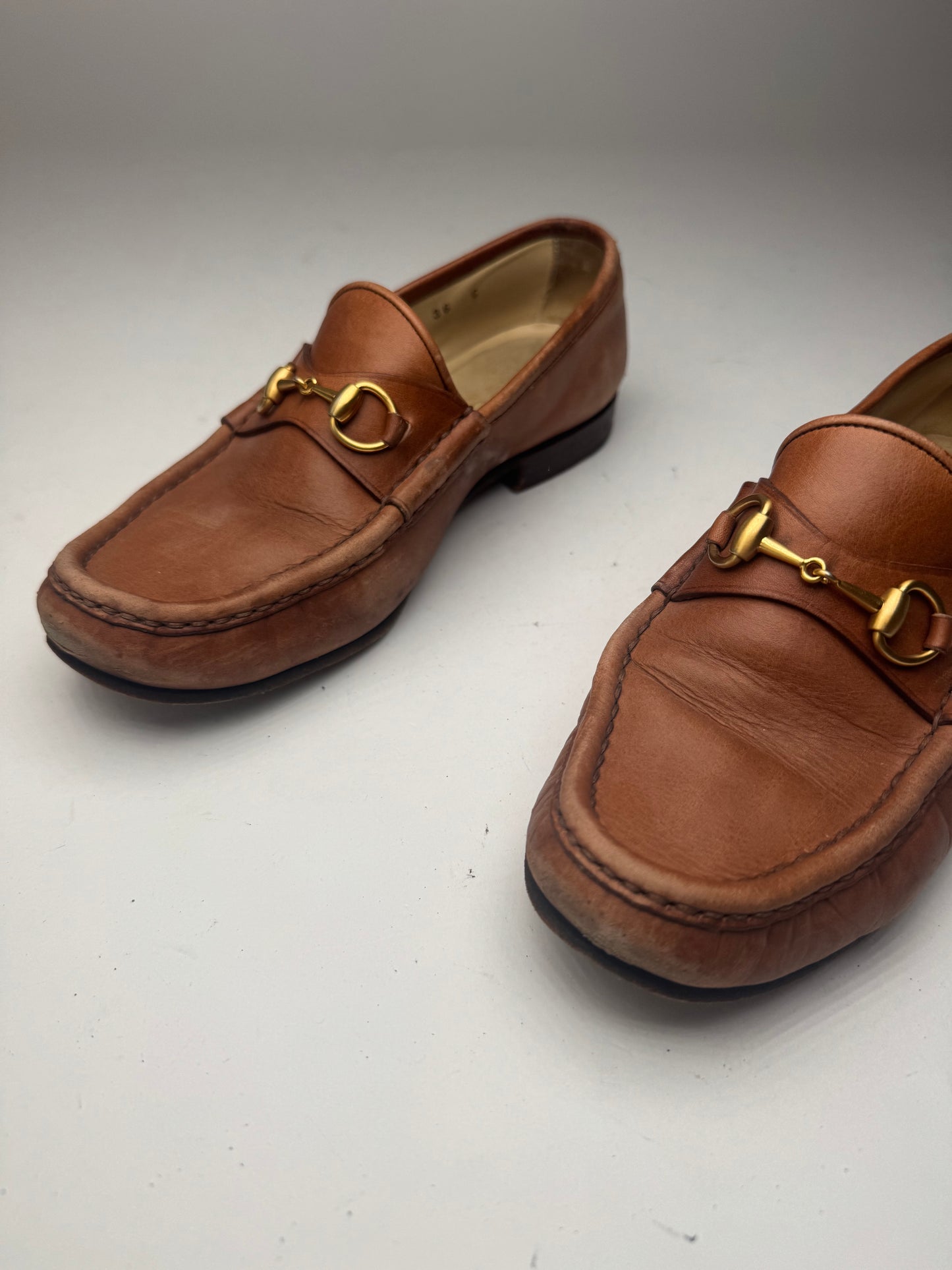Vintage Gucci Horsebit leather Loafer brown