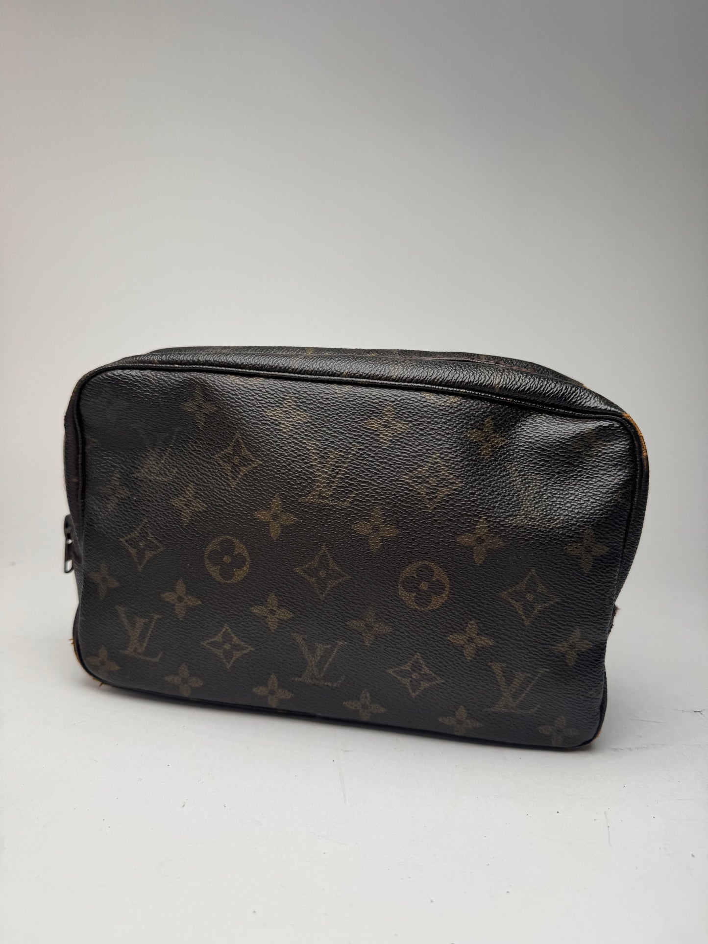 Pochette vintage Louis Vuitton en cuir Monogram marron