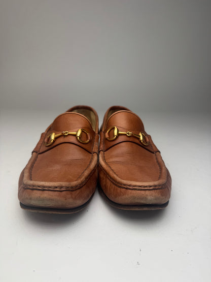 Vintage Gucci Horsebit leather Loafer brown