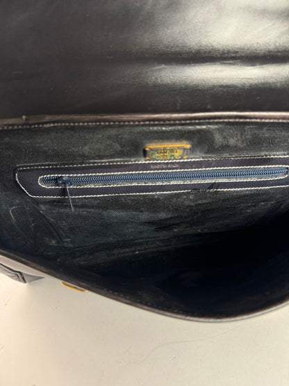 Vintage Loewe 2 Way Leather Bag brown black