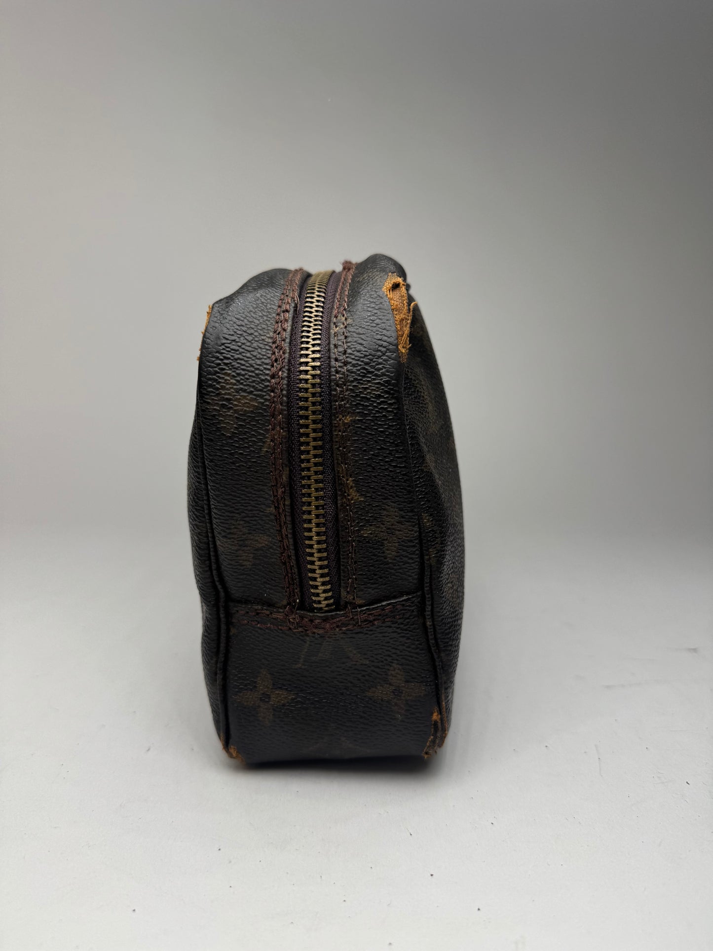 Pochette vintage Louis Vuitton en cuir Monogram marron