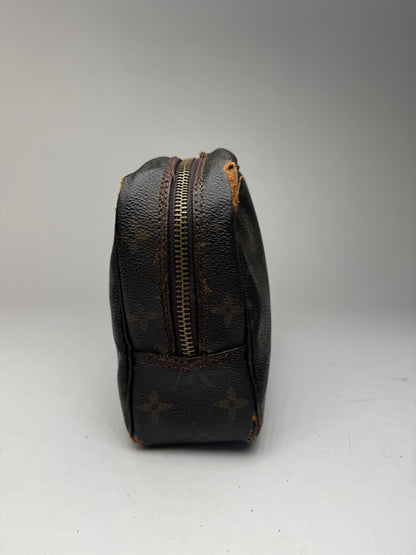 Pochette vintage Louis Vuitton en cuir Monogram marron