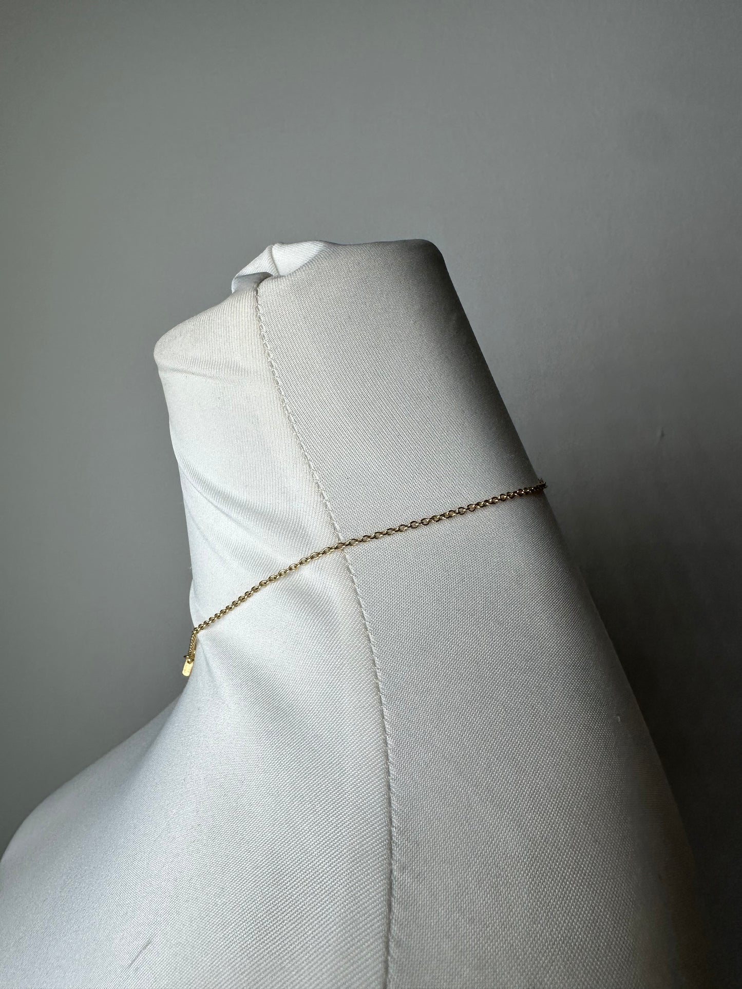 Givenchy Gold Crystal Logo Pendant Necklace