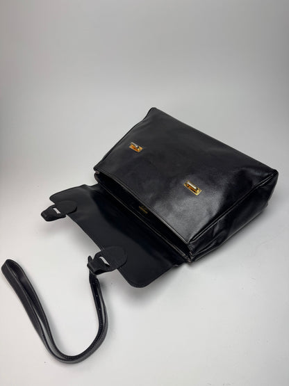 Vintage Loewe 2 Way Leather Bag brown black