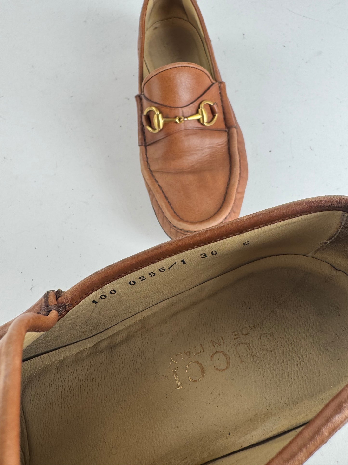 Vintage Gucci Horsebit leather Loafer brown