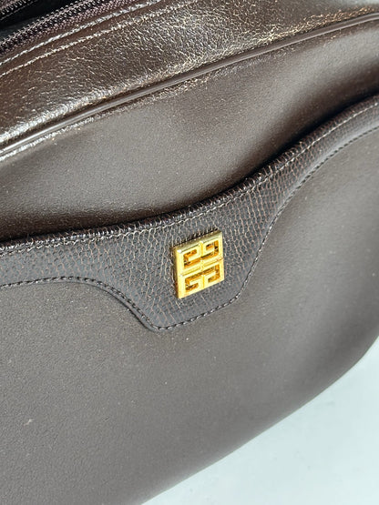 Sac vintage Givenchy 4G en cuir marron