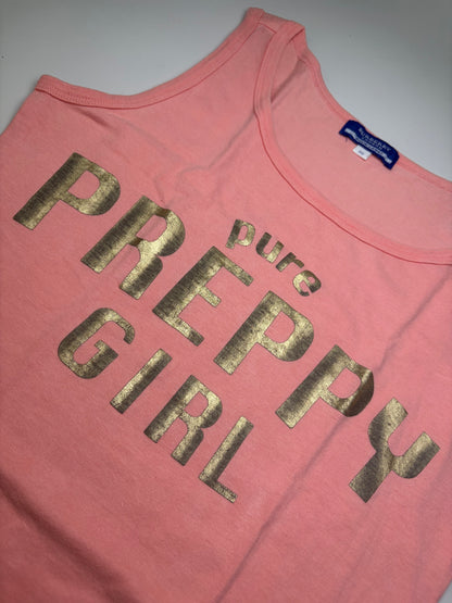 Vintage Burberry Cotton Tank Top Coral Pink M