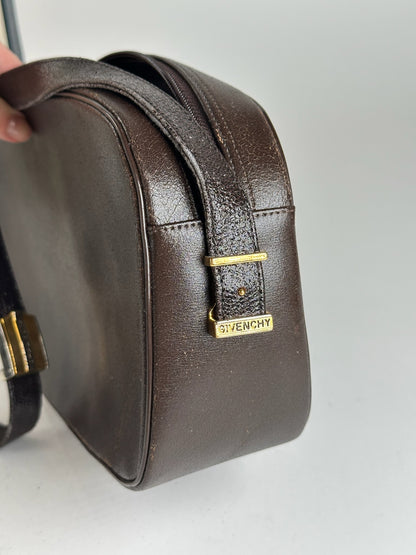 Sac vintage Givenchy 4G en cuir marron
