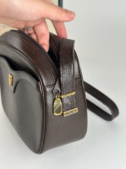 Sac vintage Givenchy 4G en cuir marron