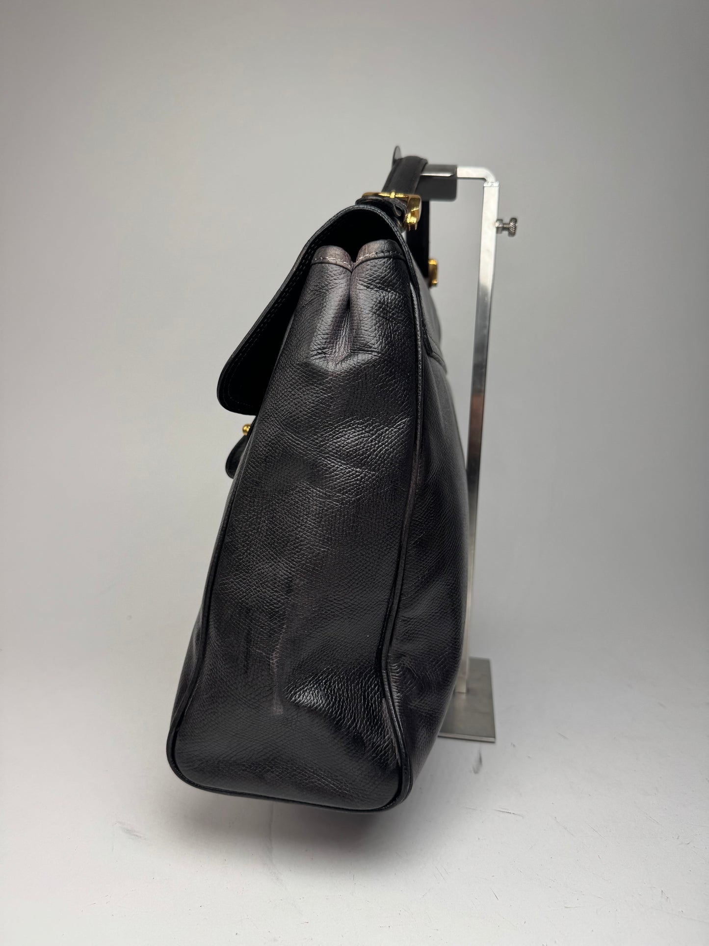 Vintage Loewe 2 Way Leather Bag brown black