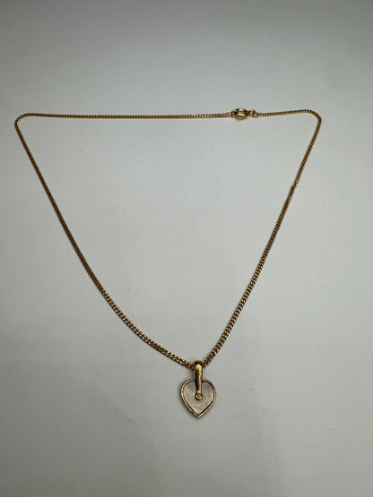 Vintage Courreges Gold Plated Collier Gold White