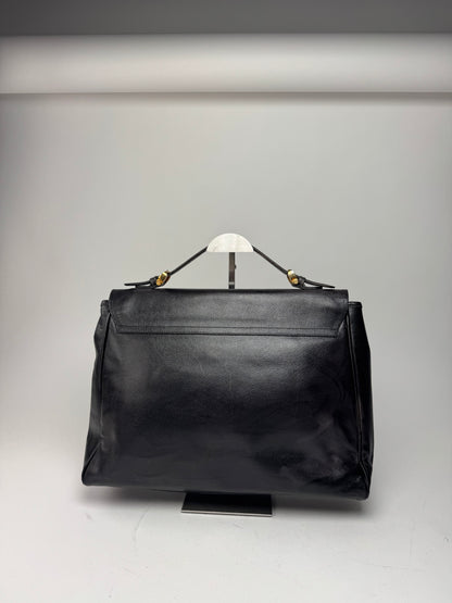Vintage Loewe 2 Way Leather Bag brown black