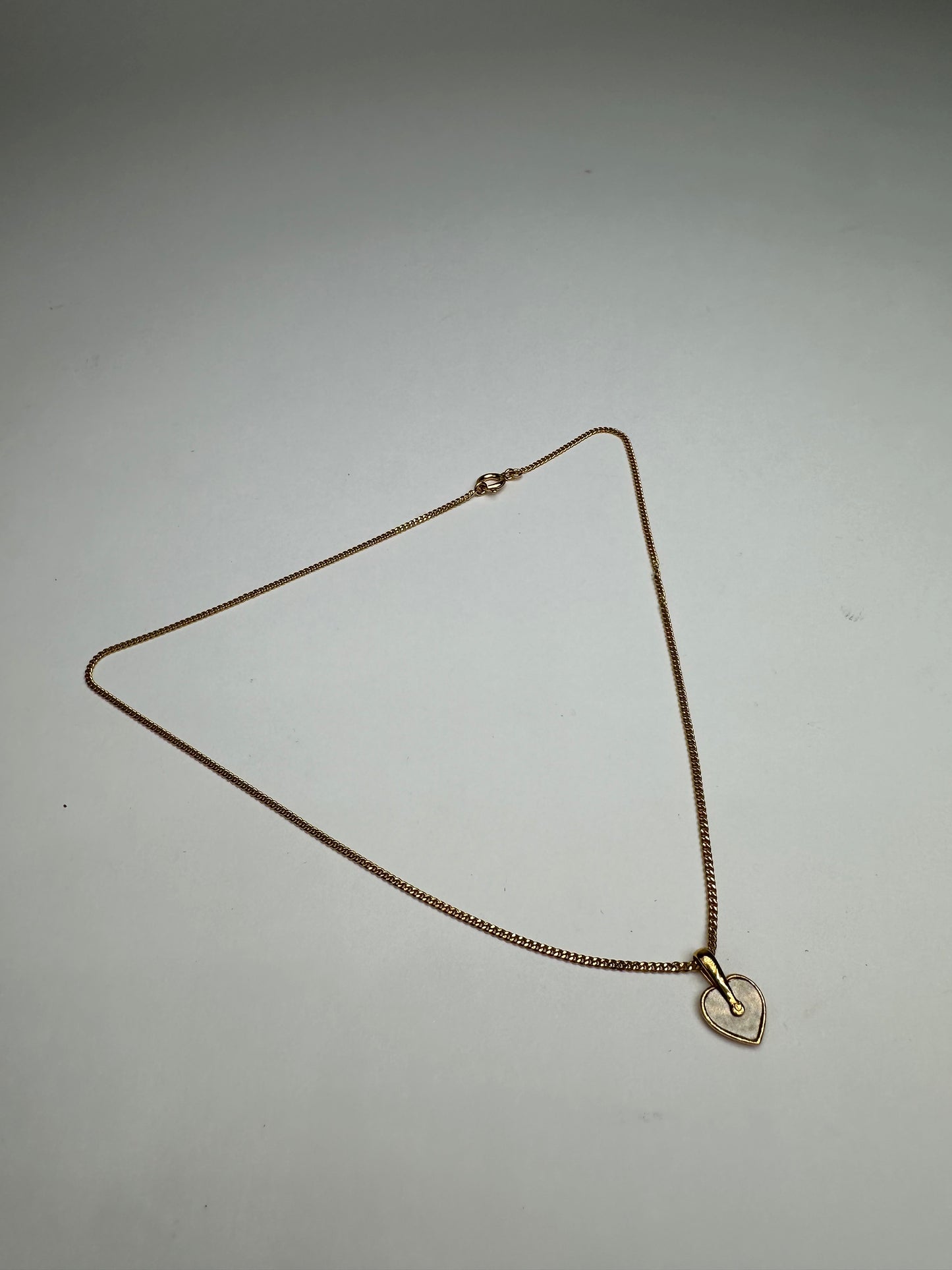 Vintage Courreges Gold Plated Collier Gold White
