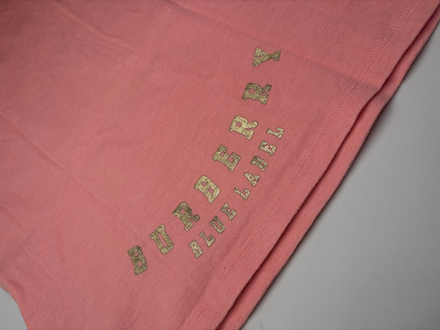 Vintage Burberry Cotton Tank Top Coral Pink M