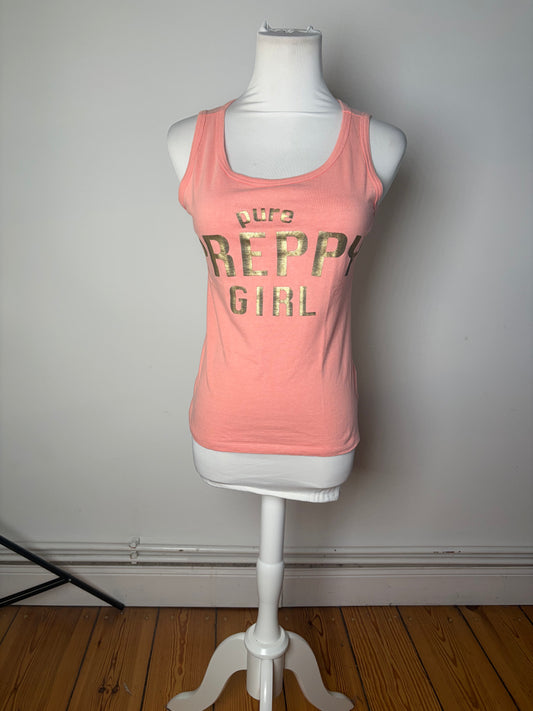 Vintage Burberry Cotton Tank Top Coral Pink M