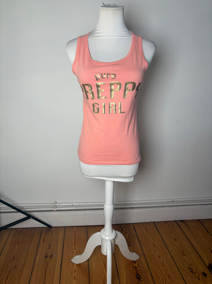 Vintage Burberry Cotton Tank Top Coral Pink M