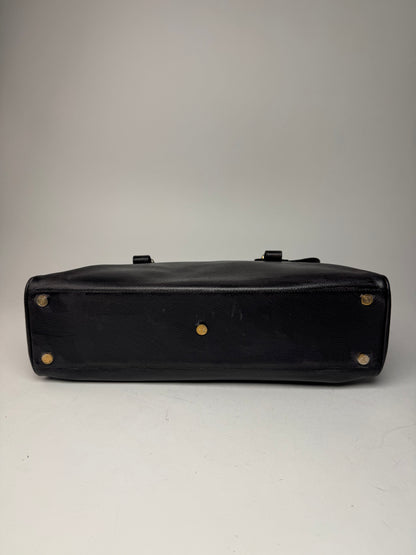 Vintage Loewe 2 Way Leather Bag brown black