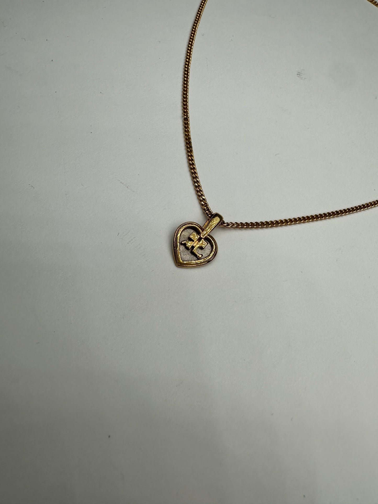 Vintage Courreges Gold Plated Collier Gold White