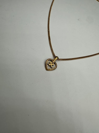 Vintage Courreges Gold Plated Collier Gold White