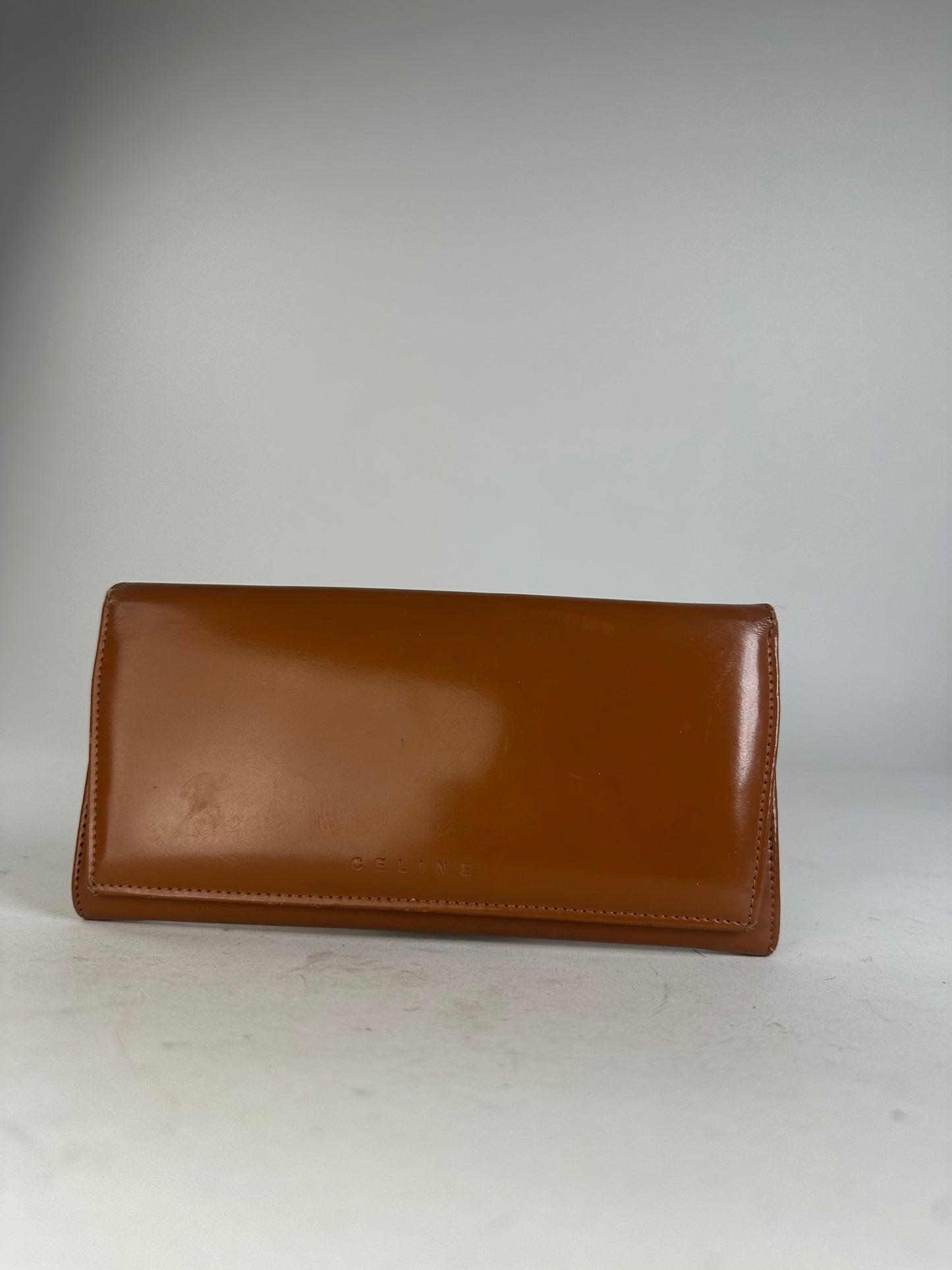 Celine Classic Leather Wallet Brown