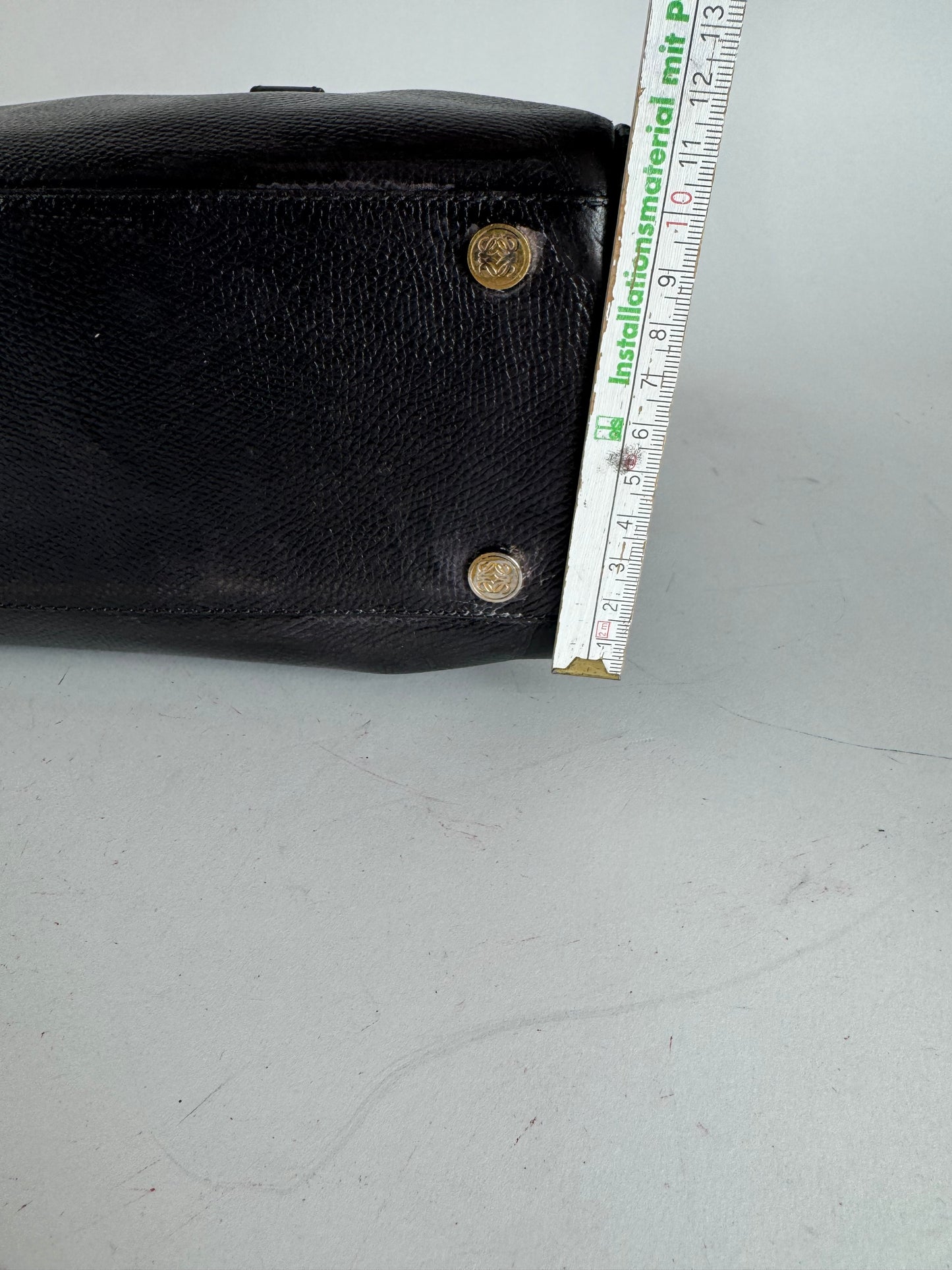 Vintage Loewe 2 Way Leather Bag brown black