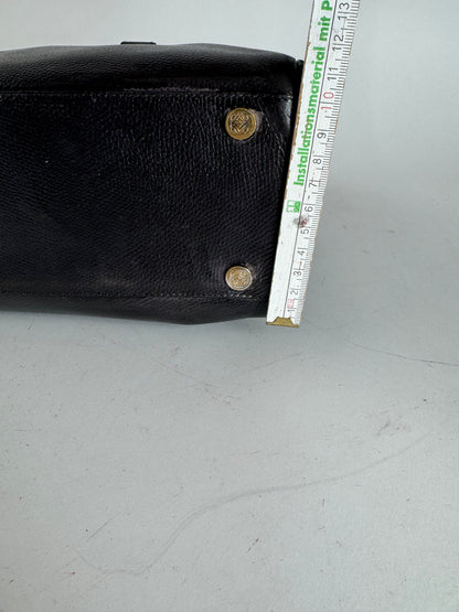 Vintage Loewe 2 Way Leather Bag brown black