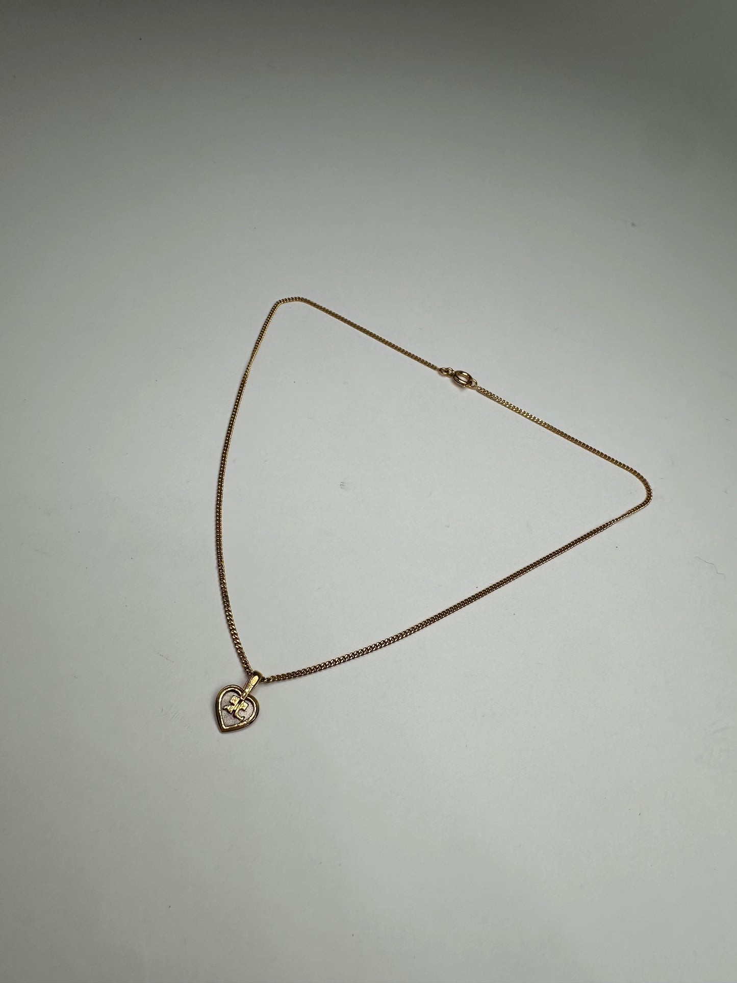 Vintage Courreges Gold Plated Collier Gold White