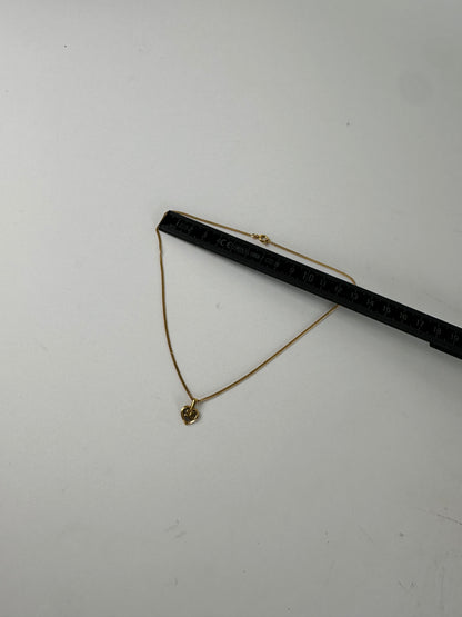 Vintage Courreges Gold Plated Collier Gold White