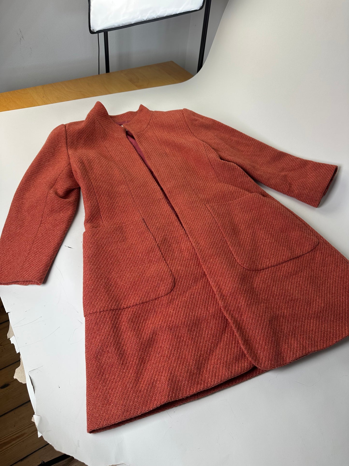 Vintage Chloe Wool Blend Coat Rust M