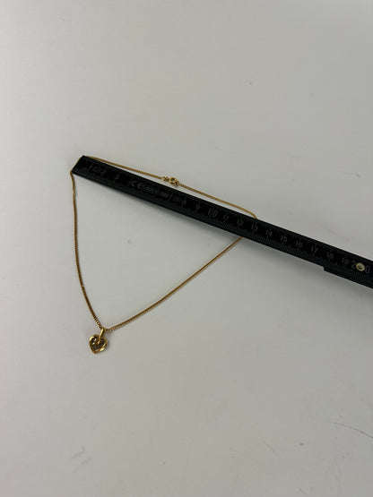 Vintage Courreges Gold Plated Collier Gold White