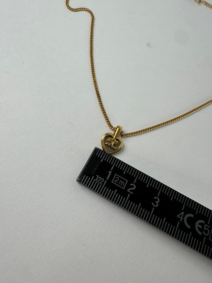 Vintage Courreges Gold Plated Collier Gold White