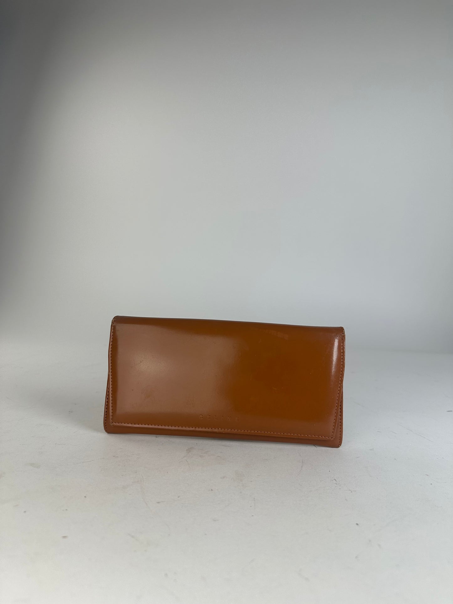 Celine Classic Leather Wallet Brown