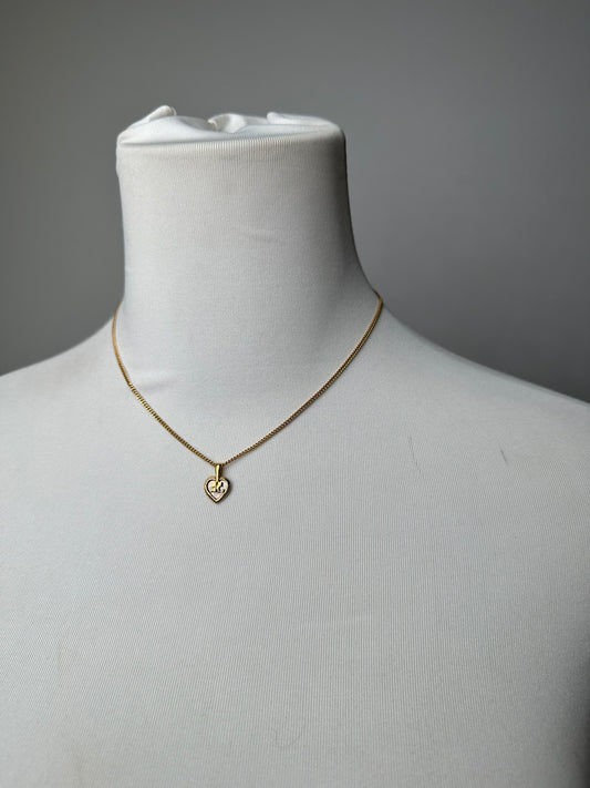 Vintage Courreges Gold Plated Collier Gold White