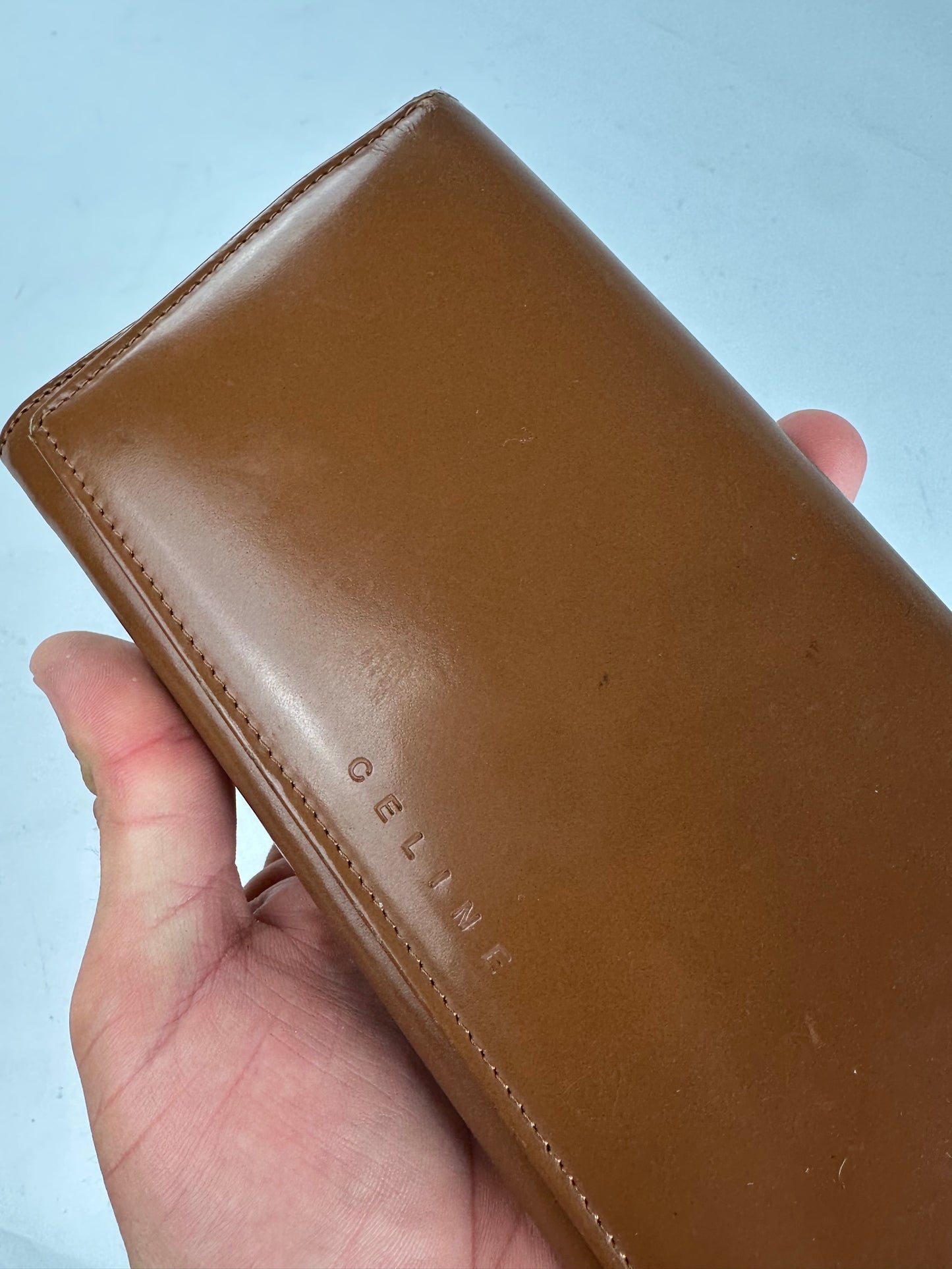 Celine Classic Leather Wallet Brown