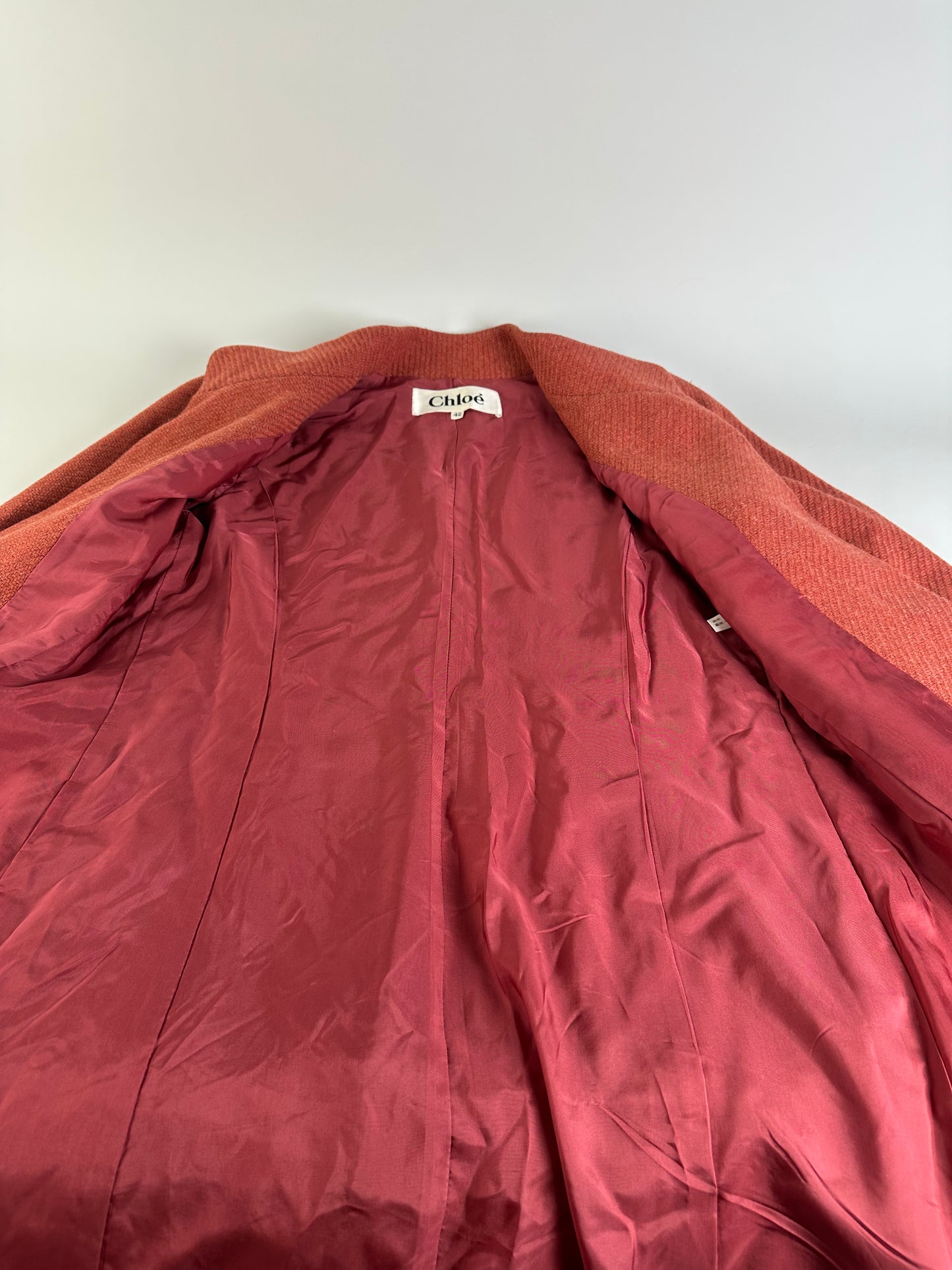Vintage Chloe Wool Blend Coat Rust M