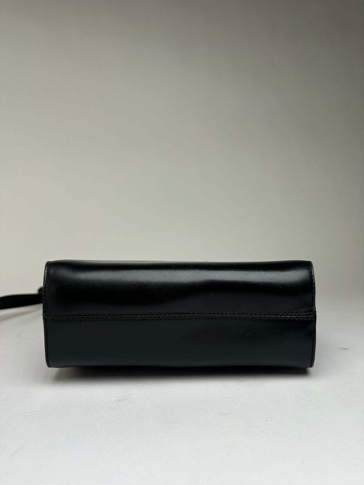 Vintage Salvatore Ferragamo Flap Crossbody Bag Late 1990s Black