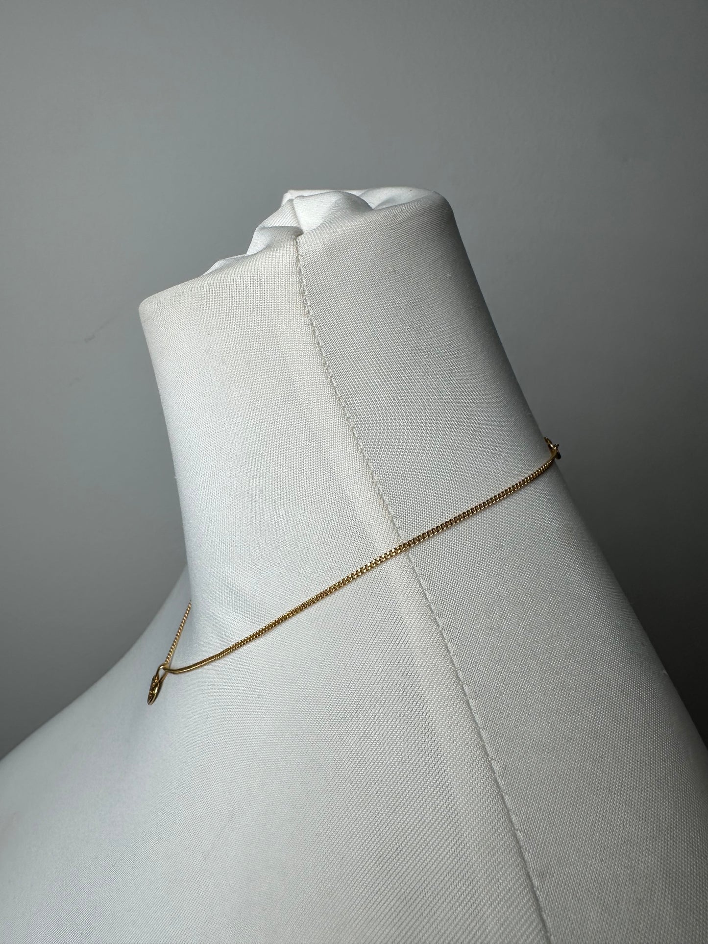 Vintage Courreges Gold Plated Collier Gold White