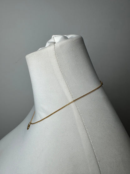 Vintage Courreges Gold Plated Collier Gold White